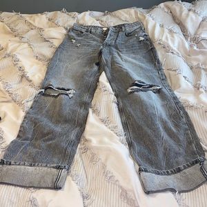 We The Free Straight Baggy Mom Jeans